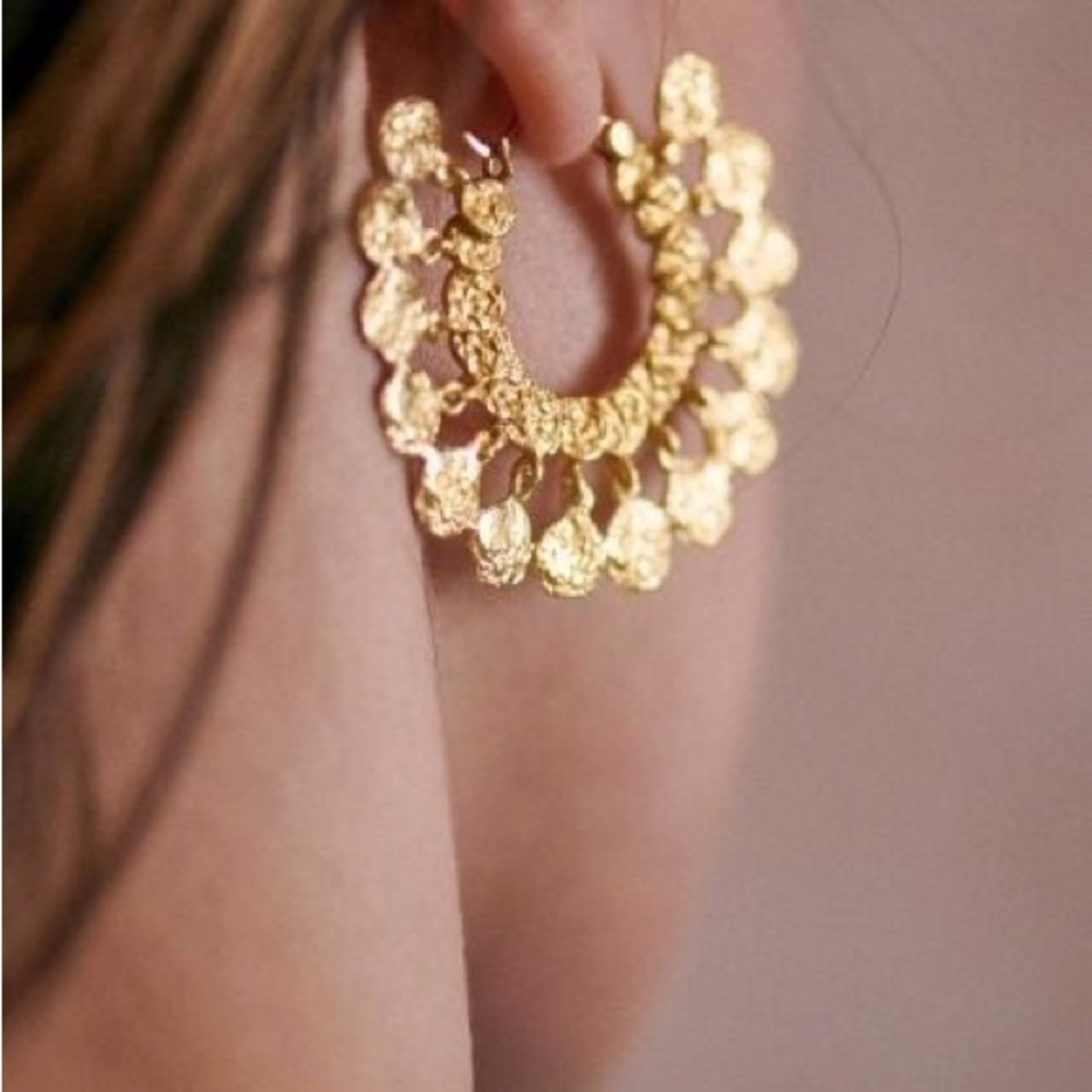 Sézane Tia hoop earrings - never worn